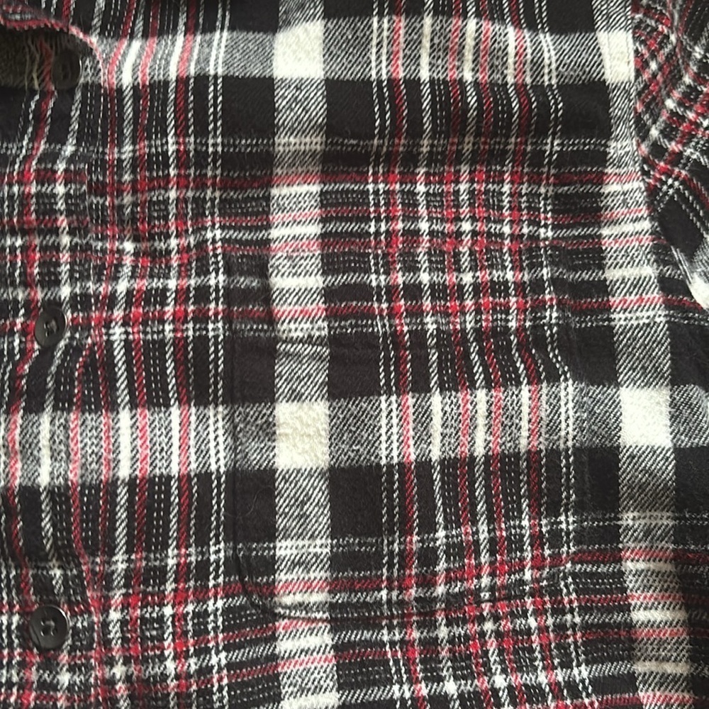 Woolrich | Red and Black Flannel Plaid Button Down Shirt Size XS - Picture 3 of 11